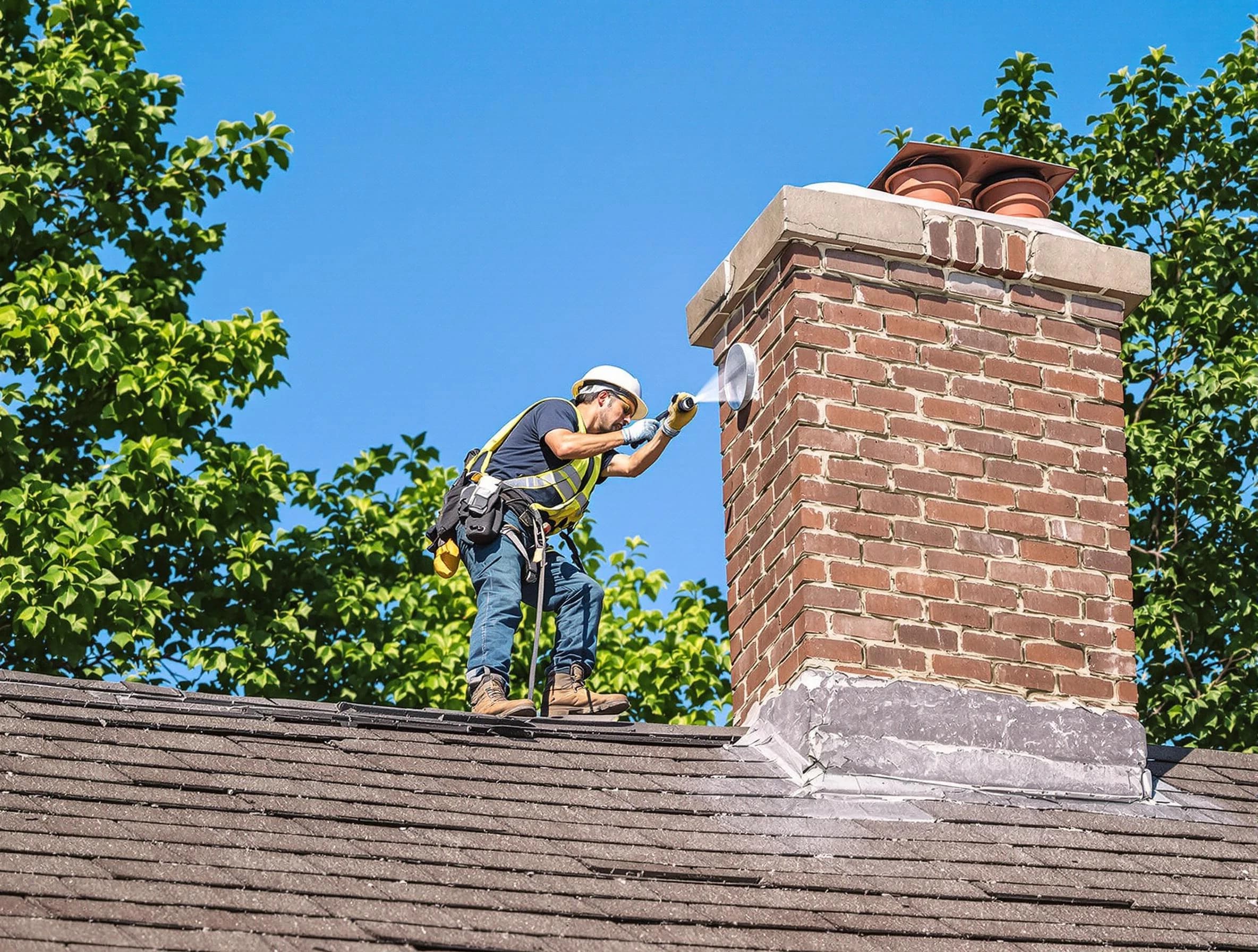 Homewood Chimney Sweep performing an inspection with advanced tools in Homewood, AL