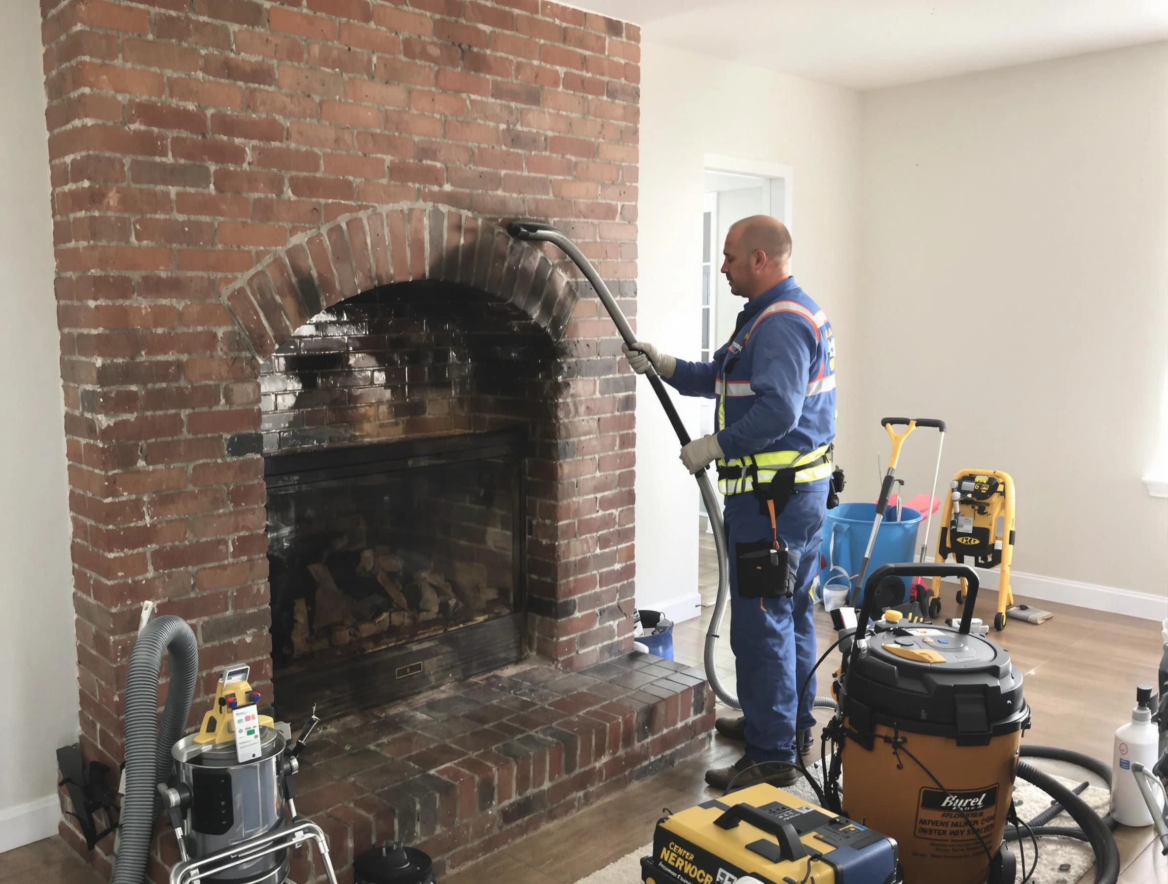 Homewood Chimney Sweep expert performing detailed chimney sweep in Homewood, AL
