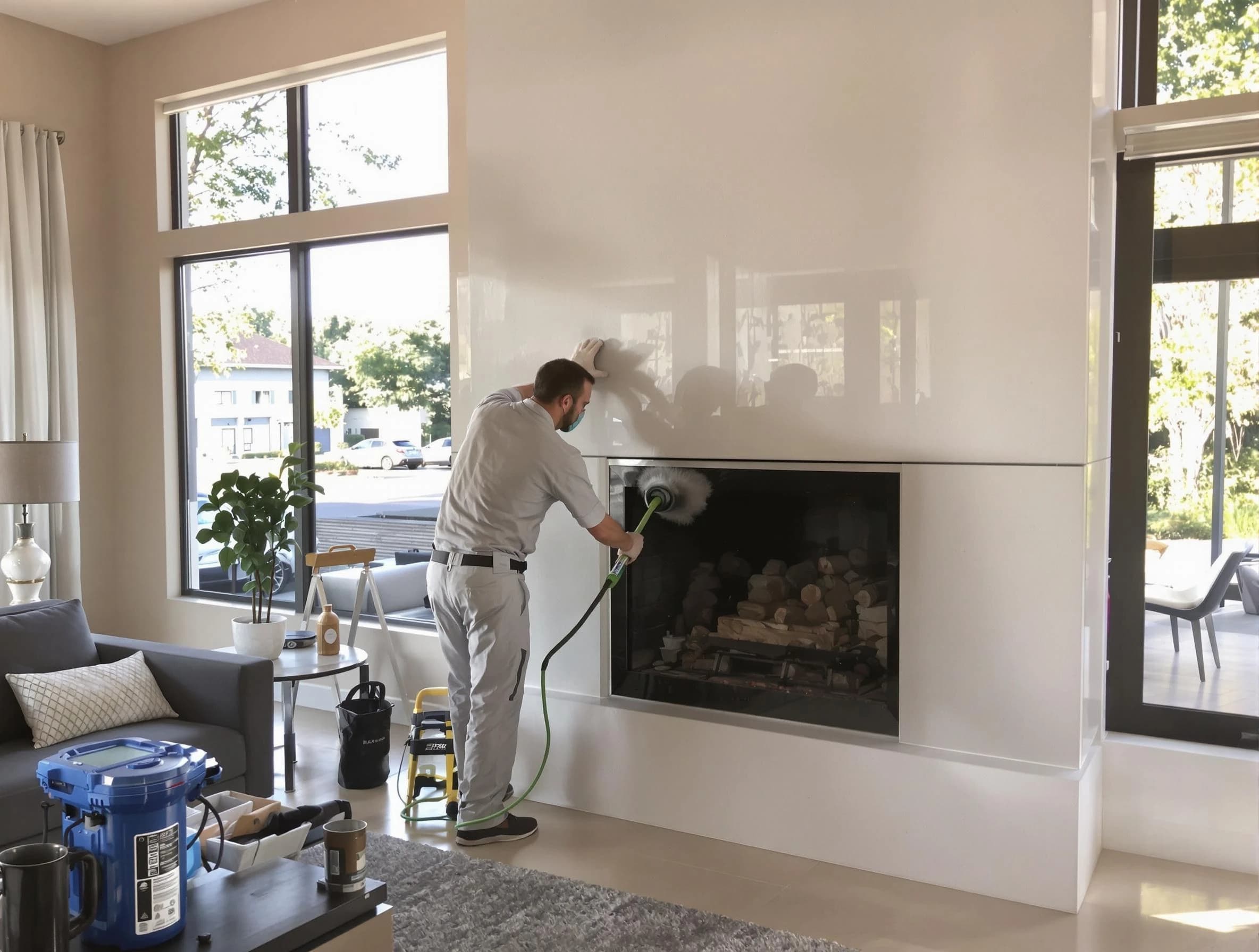 Homewood Chimney Sweep performing thorough soot removal in Homewood, AL