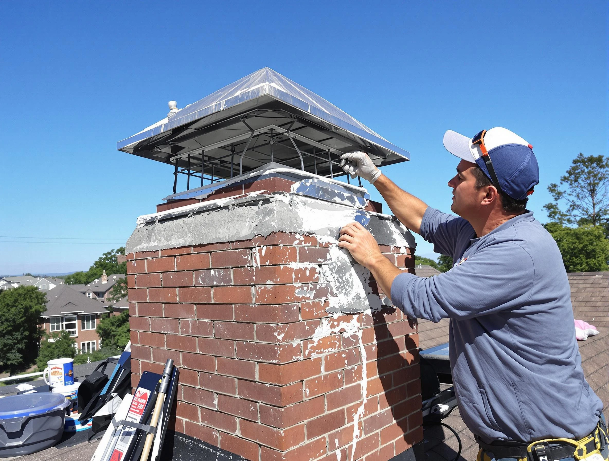 Chimney Crown Services service in Homewood, AL