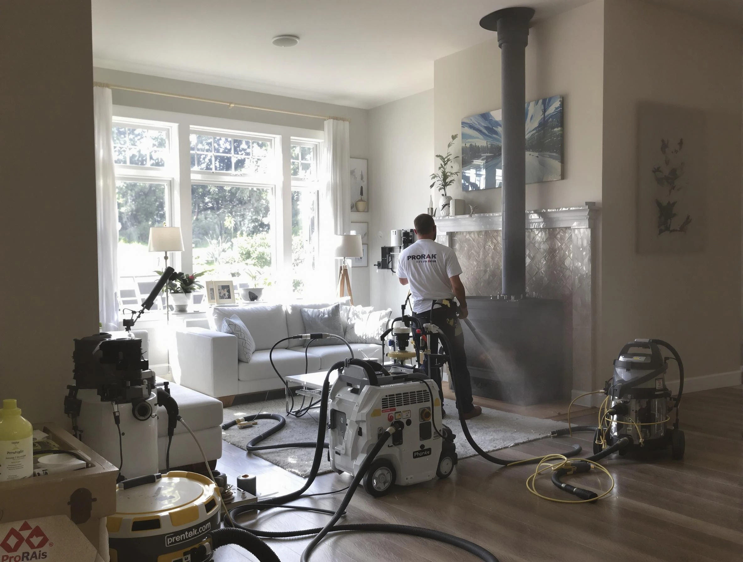 Soot removal service by Homewood Chimney Sweep for a fireplace in Homewood, AL